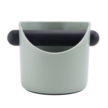 Coffee Knock Box Anti Slip Shock-Absorbent Cafe Box Espresso Grind Dump Bin Waste Bin with Detachable Knock Bar