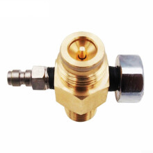 Air Tank Regulator 02800psi Adjustable Stainless Steel HPA Cylinder with On/Off Valve Threads
