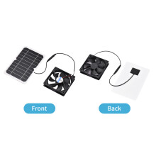 6W 5V Solar Panel with Fan Ventilator for Chicken Coops, RV, Greenhouse, Outdoor