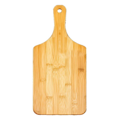 Bambu Skärbräda med Handtag Trä Bambu Serveringsbräda Kök Skärbrädor för Pizza Grönsaker Kött A