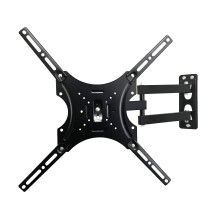 Full Motion TV Wall Mount for 2655 Inch, Swivel Tilt Bracket with Strong Articulating Arms, Max VESA 400x400