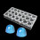 Polycarbonate Chocolate Mold 21 Cavity Bullet Shape Easy Release for Truffles Candy Baking 4