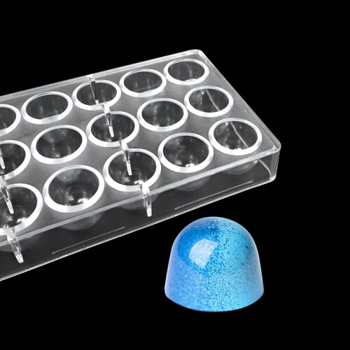 Polycarbonate Chocolate Mold 21 Cavity Bullet Shape Easy Release for Truffles Candy Baking 2