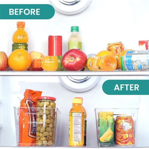 Kitchen Transparent Storage Box Food Storage Box Large Transparent Storage Containers are Used for Sorting. 1
