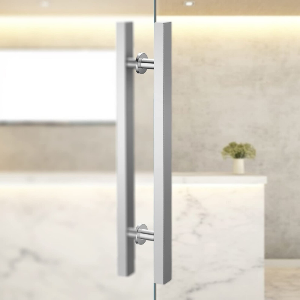 Barn Door Handle Set Stainless Steel Rustproof Backtoback Pull For Interior Exterior Gates 32 Inch 9169991255781