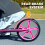 AIYAPLAY Kids Scooter, Foldable Kick Scooter w/ Adjustable Handlebar, Pink 2