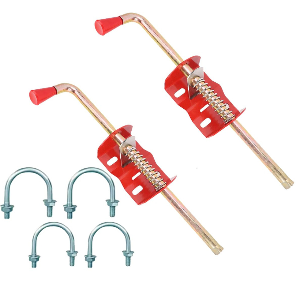 17 Inch Heavy Duty Gate Drop Rod Cane Bolt For Double Gates, Rustproof Steel Fence Latch 2 Pack 9169991256245