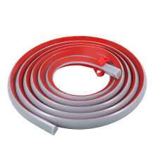 1/2 Inch Gray Quarter Round Molding Strip, 9.8Ft Self Adhesive Flexible Waterproof Trim for Tile and Floor