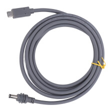 Cable de alimentación USB-C a DC de 100 W PD 16 pies cobre púrpura