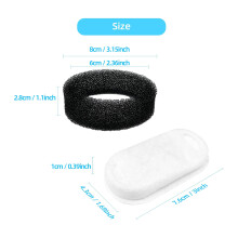 Cat Water Fountain Filters for 108Oz/3.2L and 67Oz/2L Adjustable Water Flow Pet Water Fountain,Cat Water Fountain