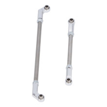 Varilla de suspensión de aluminio ligero de 90 mm para SCX10 III 1/10 RC plateado