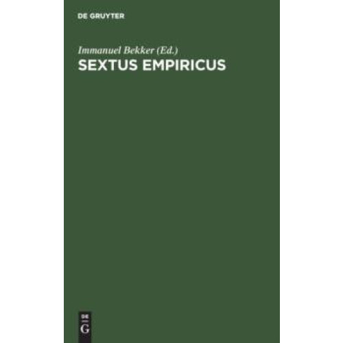 Sextus Empiricus Hardcover Book