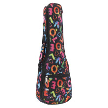 21 Inch Portable Ukulele Bag 10mm Sponge Soft Case Gig Ukulele Guitar Waterproof Backpack,Multicolor C