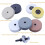 Kit de Roda de Polimento de 3 Polegadas, para Amortecedor de Bancada/Moedor de Bancada, Furo de Roda de Polimento de 3/8 Polegadas, Kit Adaptador de 4