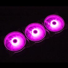 4 Pin 120Mm Cool Fan Pc Fans 3 Diafragma Interntl Externe Roze LED Grote Luchtvolume Stille Ventilator voor Pc Cooling 3 Pack