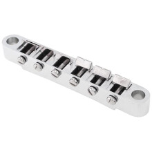 Tune-O-Matic Juego de Puente y Cordal con Tachuelas para Guitarra EléCtrica ABR-1 Puente Estilo LP, Negro