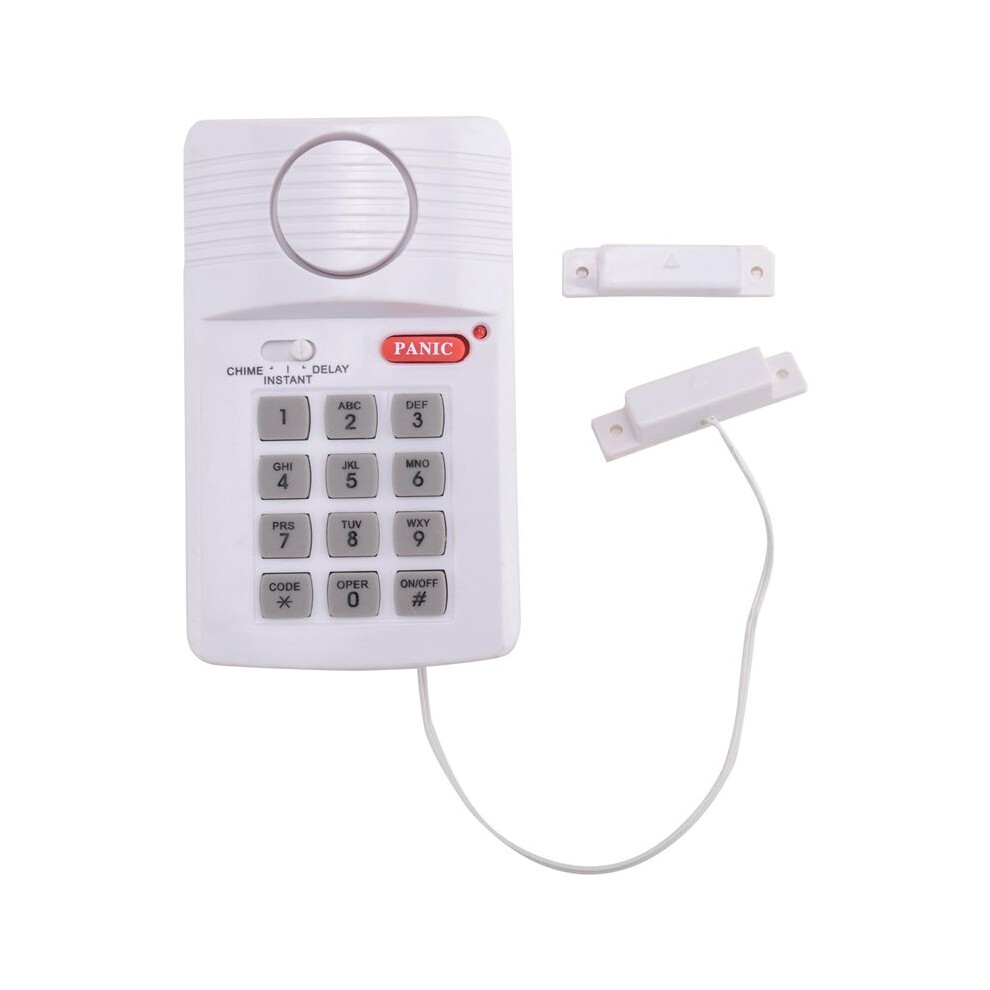 Loud Wireless Door Alarm Security Pin Panic Keypad For Home Office Garage Shed 4711205963682