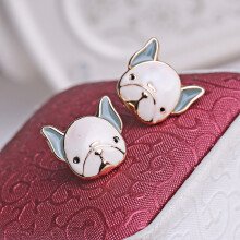 Fashion Kids Cute Dog Necklace Earring Suit Adorable Animal Woman Jewelry A Portable Birthday Gift