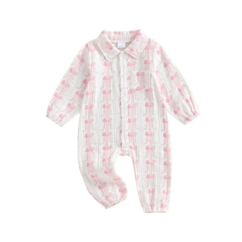 (12-18 Months, Pink) Φθινοπωρινό πουκάμισο για βαμβακερό λινό