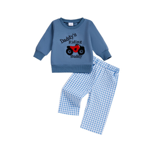 (18-24 Months, Blue) Φθινοπωρινή στολή μωρών 2 τμχ.