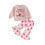 (12-18 Months, Pink) Jesenné oblečenie pre elastickým pásom 1
