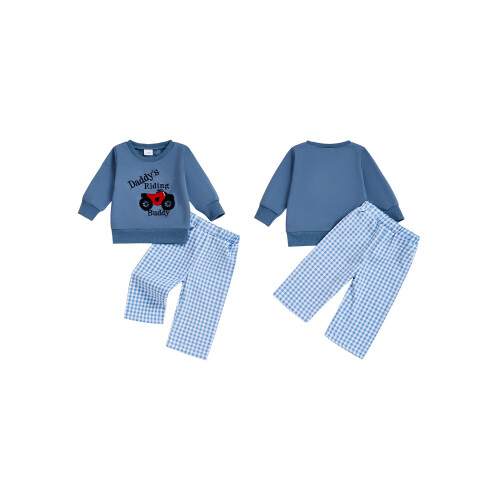 (18-24 Months, Blue) Φθινοπωρινή στολή μωρών 2 τμχ. 1