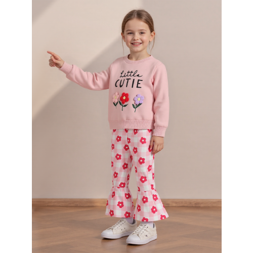 (12-18 Months, Pink) Jesenné oblečenie pre elastickým pásom 2