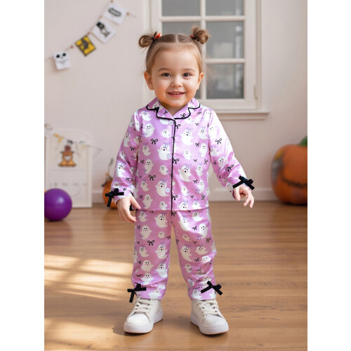 (4-5 Years, Purple) Ensemble pyjama Halloween en V. 1