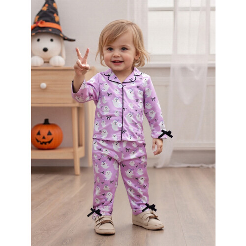 (2-3 Years, Purple) Ensemble pyjama Halloween en V. 2