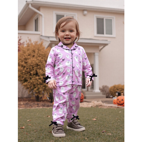 (4-5 Years, Purple) Ensemble pyjama Halloween en V. 2