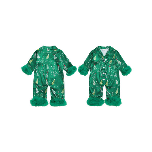 (12-18 Months, Green) Χριστουγεννιάτικες πιτζάμες για ολόσωμη φόρμα 1