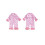 (18-24 Months, Pink) Πιτζάμες Halloween για μακριά μανίκια. 2