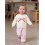 (6-12 Months, Apricot) Σετ παντελονιών κοριτσιού ελαστική μέση. 2