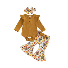 (0-3 Months, Yellow) Herbstliches Outfit für – Halloween-Kleidung
