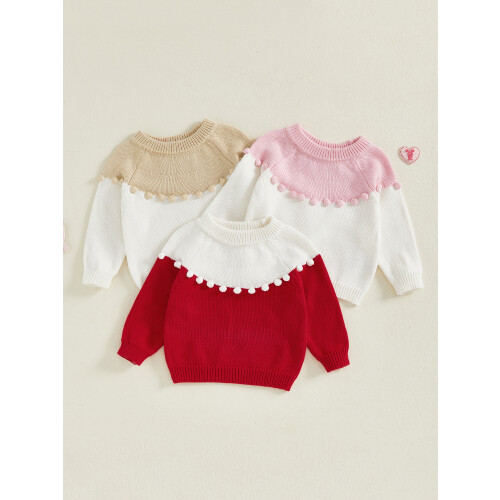 (6-9 Months, Beige) Πουλόβερ μωρού, μακριά χειμωνιάτικο ρούχο 2