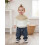 (6-9 Months, Beige) Πουλόβερ μωρού, μακριά χειμωνιάτικο ρούχο 4