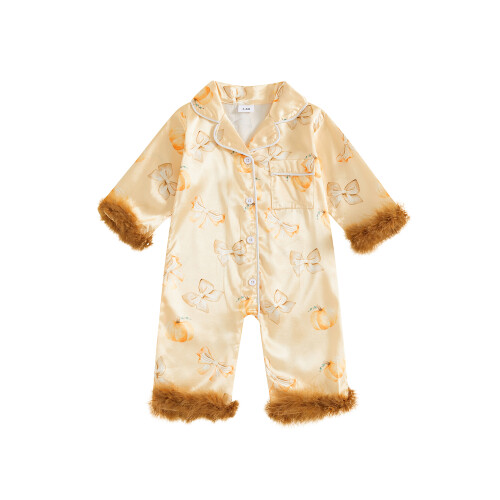 (18-24 Months, Apricot) Πιτζάμες Halloween για μακριά μανίκια