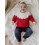 (3-6 Months, Red) Πουλόβερ μωρού, μακριά χειμωνιάτικο ρούχο 4