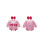 (6-12 Months, Red) Ensemble 2 pièces bandeau nœud. 2