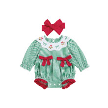 (3-6 Months, Green) Ensemble 2 pièces bandeau nœud.