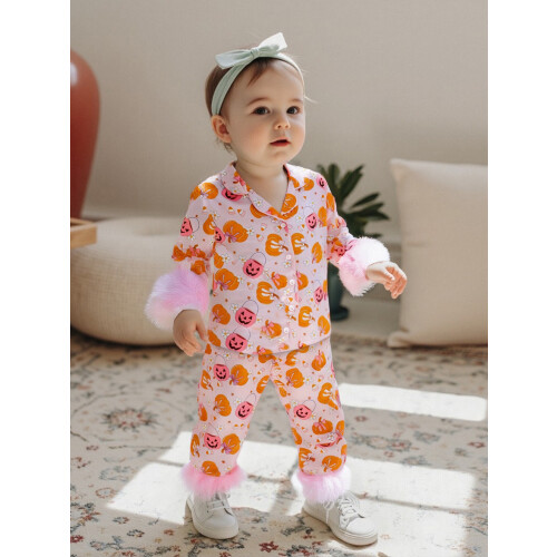 (18-24 Months, Pink) Σετ πιτζάμας νήπια, ελαστική μέση 2