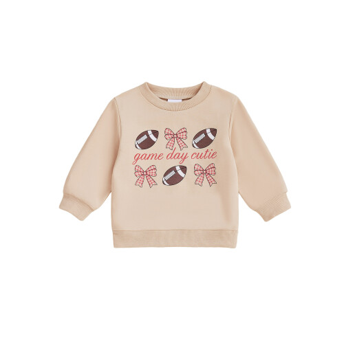 (6-12 Months, Khaki) Παιδικό φούτερ με και κορίτσια