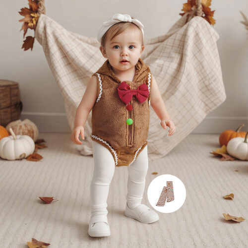 (0-3 Months, Brown) Combinaison bébé 2 et Noël 2