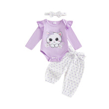 (9-12 Months, Purple) Ensemble d'automne pour et bandeau.