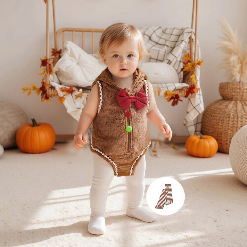 (0-3 Months, Brown) Combinaison bébé 2 et Noël 1