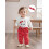 (6-9 Months, Red) Ensemble d'automne pour et bandeau. 6
