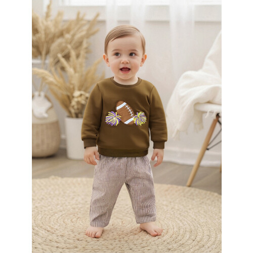 (3-4 Years, Brown) Σετ φθινοπωρινών ρούχων 2 τεμάχια 2