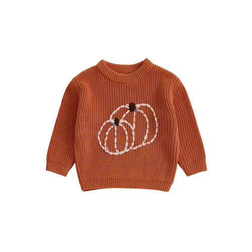 (3-4 Years, Orange) Pull d'Halloween pour pour l'automne.