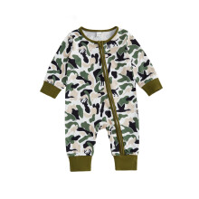 (0-3 Months, Army Green) Combinaison-sweat bébé garçon/fille, automne mignons