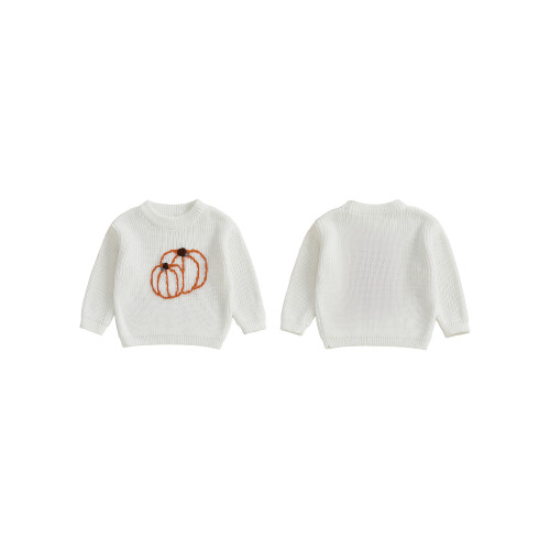 (3-4 Years, White) Pull d'Halloween pour pour l'automne. 1